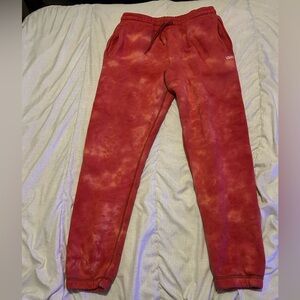 Vans Kids Red Tie-Dye Sweatpants